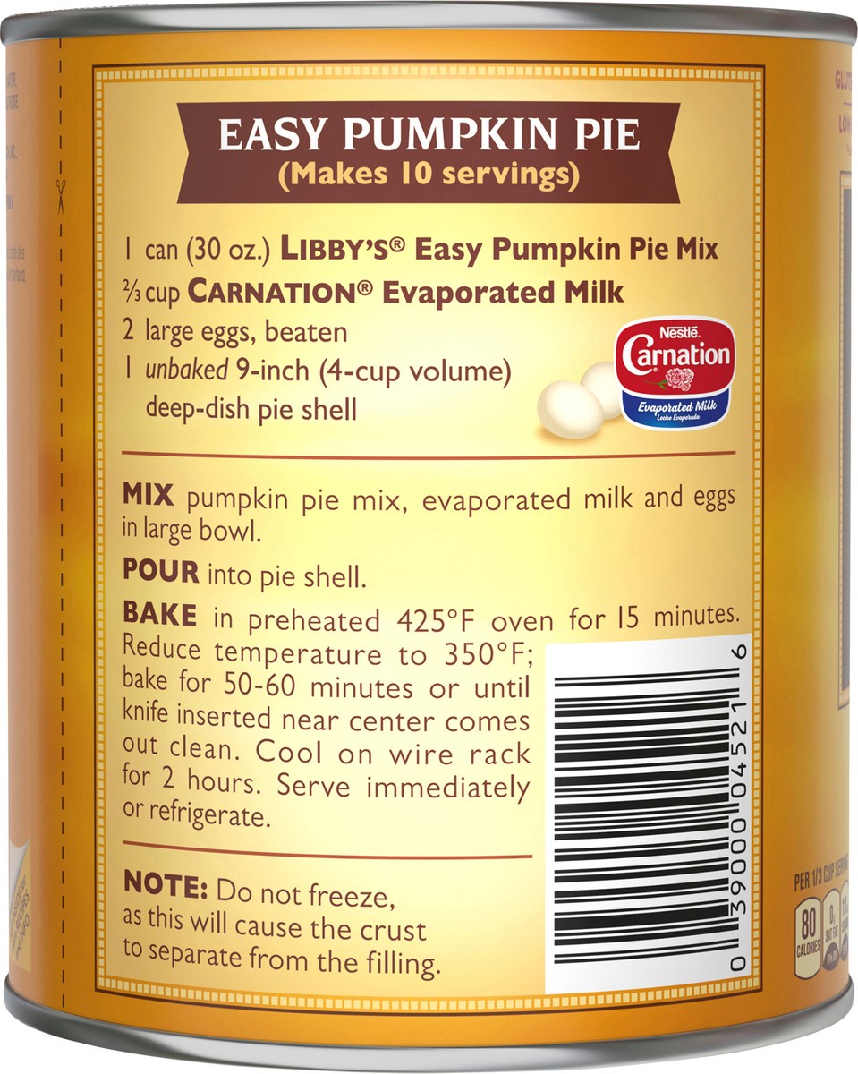 slide 5 of 7, Libby's Easy Pumpkin Pie Mix, 30 oz