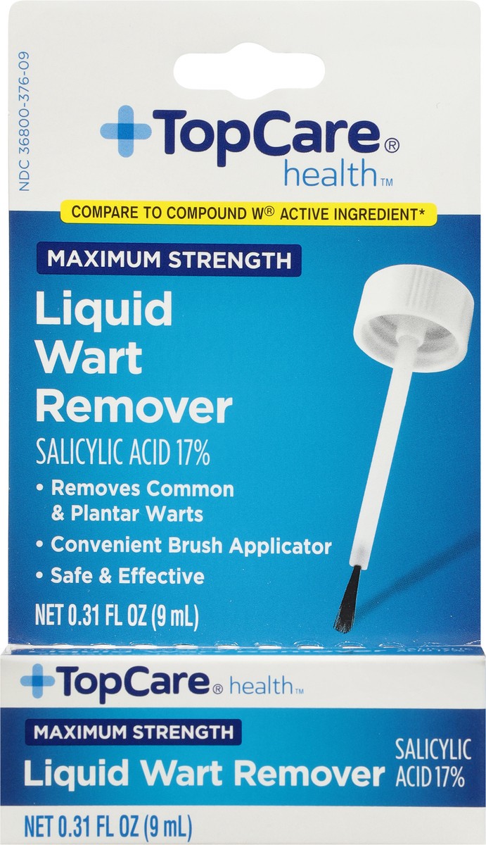 slide 9 of 10, TopCare Wart Remover Liquid-Topcare, 0.31 oz