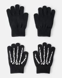 Carter's Carters Boys 2-Pack Skeleton Gloves - Black Black 8-14
