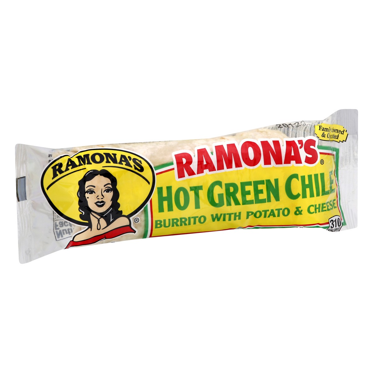 slide 3 of 9, Ramona's Hot Green Chile Burrito 5 oz, 5 oz