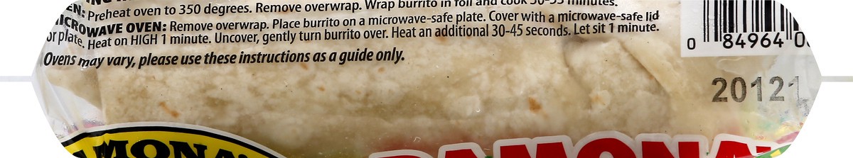 slide 8 of 9, Ramona's Hot Green Chile Burrito 5 oz, 5 oz