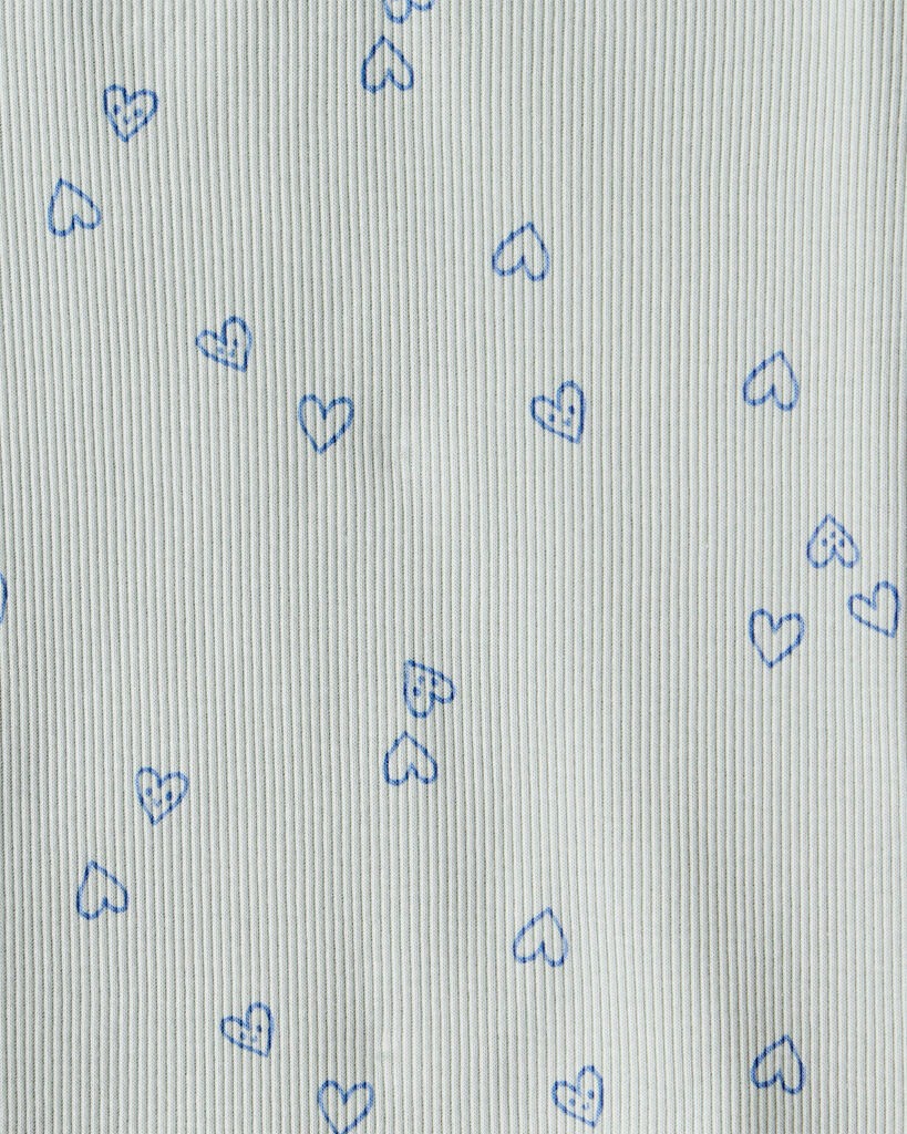 slide 3 of 3, Carter's Carters Toddler Girl 2-Pack Heart Print Cotton Long-Sleeve Top - Green/Pink Green/Pink 5T, 1 ct