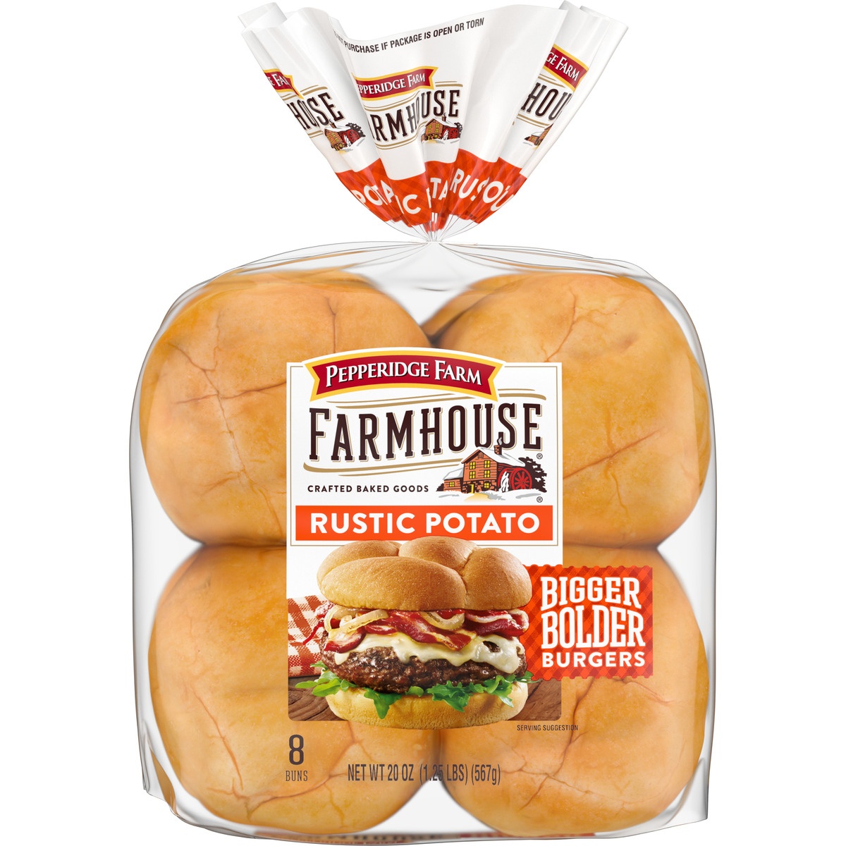 slide 1 of 1, Pepperidge Farm Rustic Potato Hamburger Buns, 8 ct; 20 oz