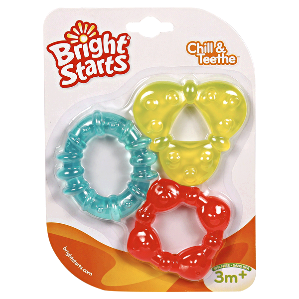 slide 1 of 1, Bright Starts Chill & Teethe, Assorted Colors, One Size