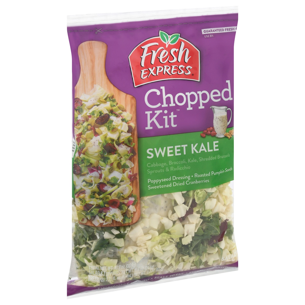 slide 2 of 11, Fresh Express Chopped Salad Kit - Sweet Kale, 11.75 oz