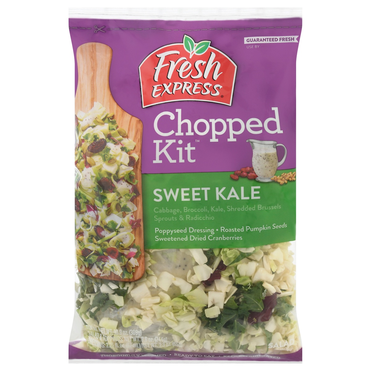 slide 11 of 11, Fresh Express Chopped Salad Kit - Sweet Kale, 11.75 oz