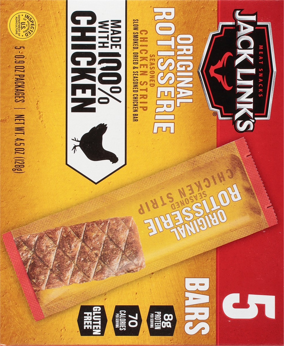 slide 5 of 9, Jack Link's Seasoned Chicken Strip 5 - 0.9 oz Packs, 5 ct