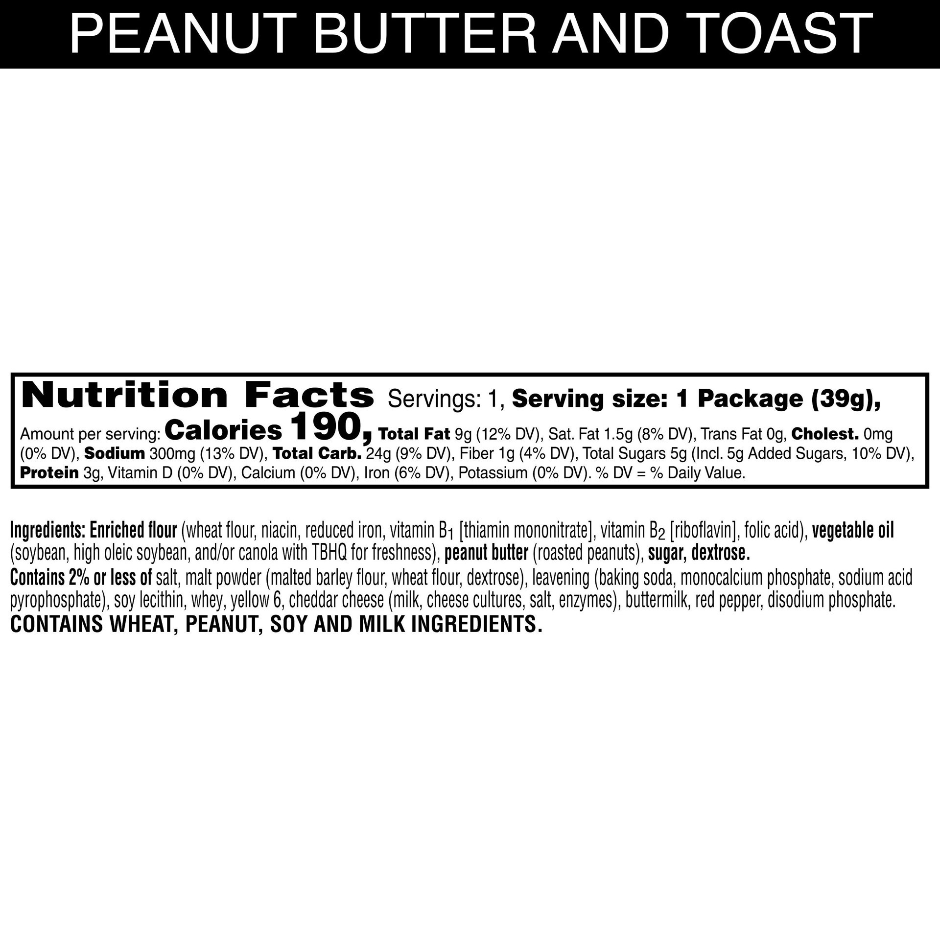 slide 2 of 5, Austin Sandwich Crackers, Peanut Butter on Toasty, 1.38 oz, 1.38 oz