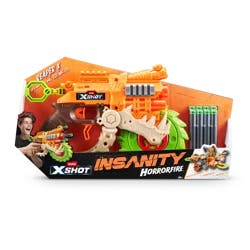 Zuru X-Shot Insanity Horrorfire Reaper X with 8 Darts