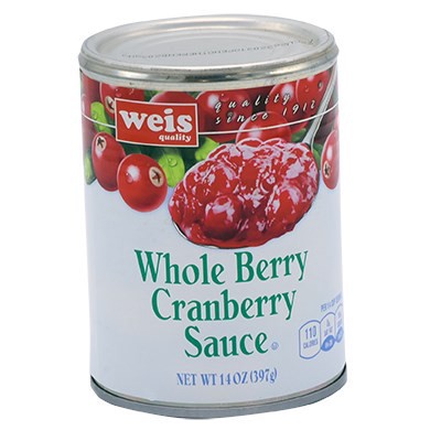 slide 1 of 1, Weis Quality Whole Berry Cranberry Sauce, 14 oz