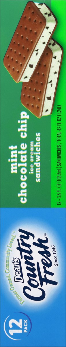 slide 6 of 16, Country Fresh Sandwich Mint Chocolate Chip, 12 ct