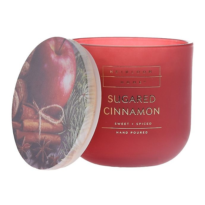 slide 1 of 2, Heirloom Home Sugared Cinnamon Jar Candle, 14 oz