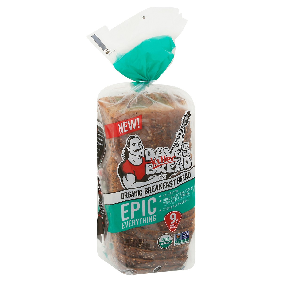 slide 4 of 9, Dave's Killer Bread Epic Everything, 18 oz