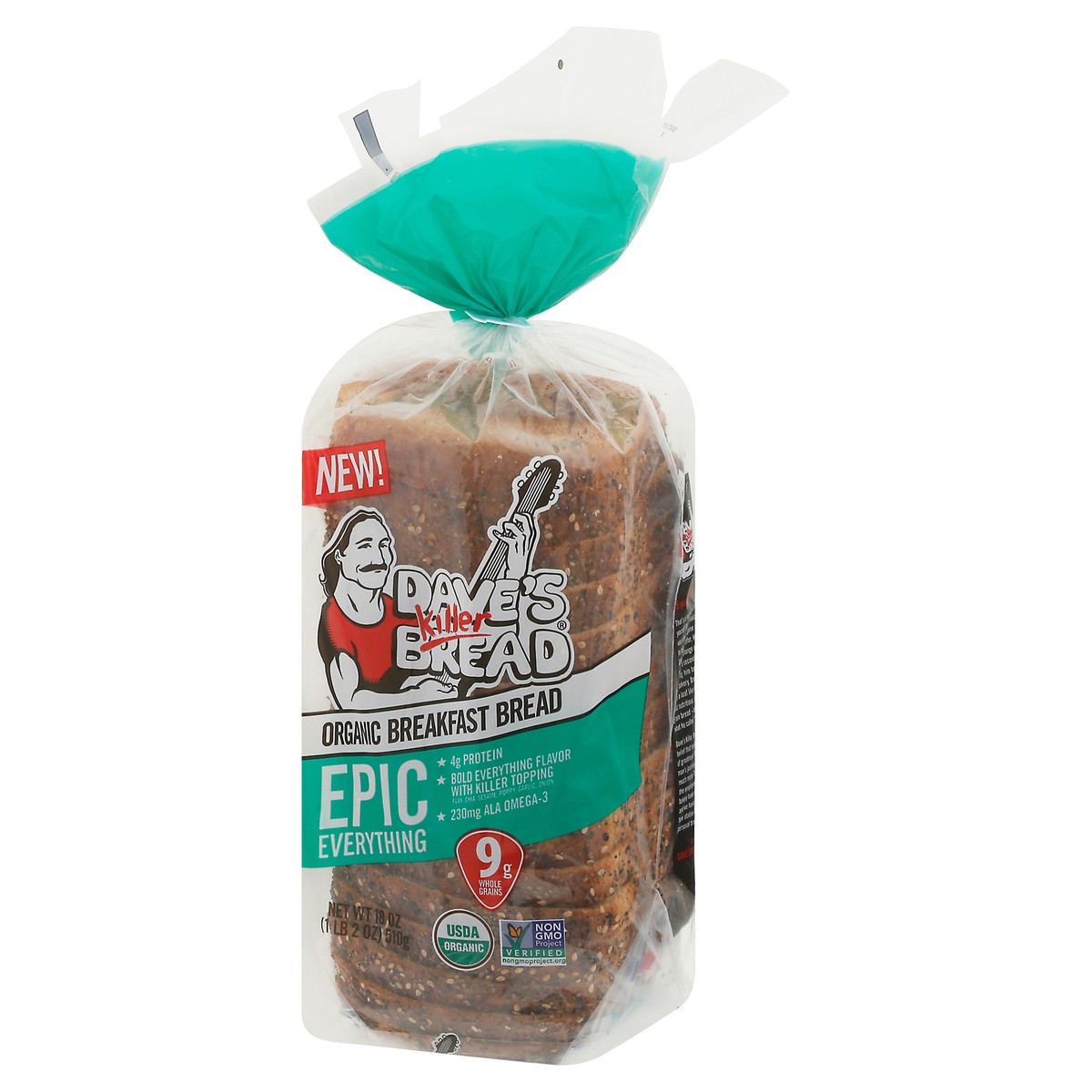 slide 2 of 9, Dave's Killer Bread Epic Everything, 18 oz