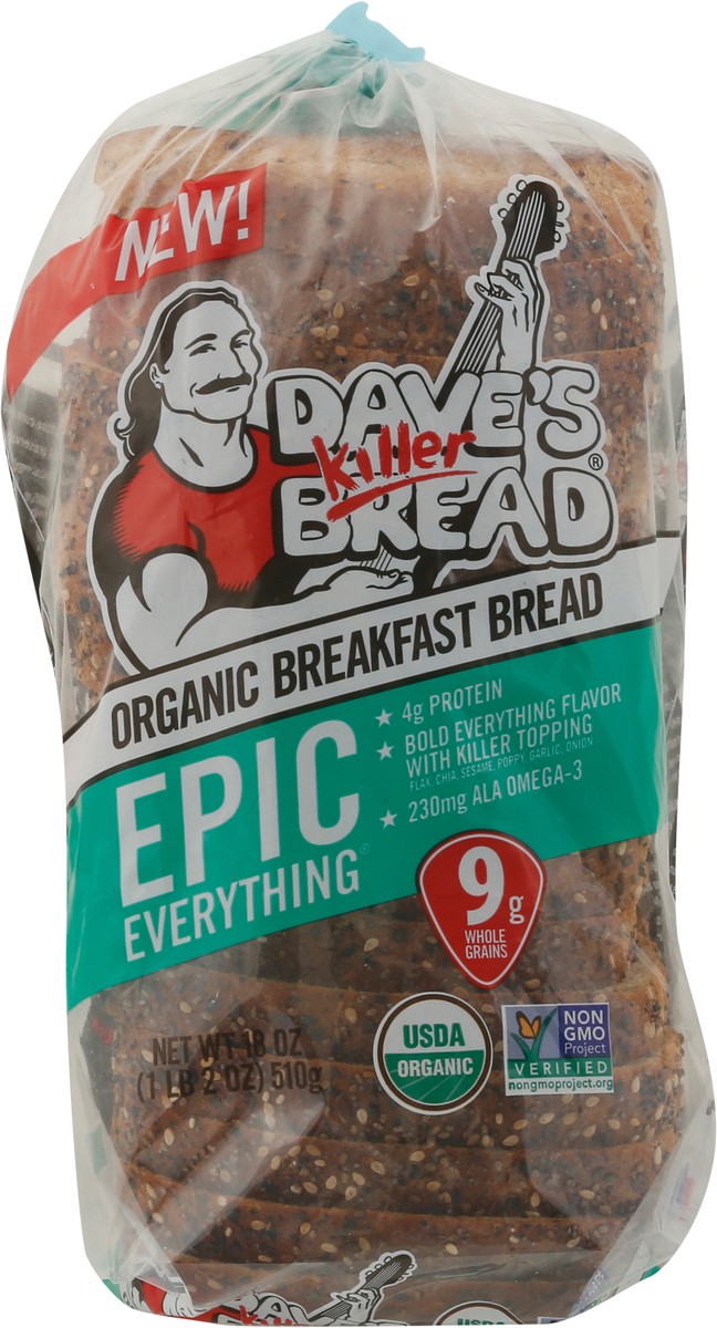 slide 3 of 9, Dave's Killer Bread Epic Everything, 18 oz