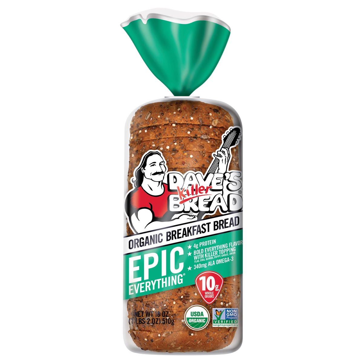 slide 1 of 9, Dave's Killer Bread Epic Everything, 18 oz
