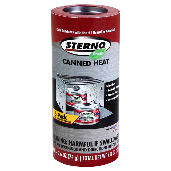 slide 1 of 1, Sterno Outdoor Essentials Canned Cooking Fuel - 3 Pack, 2.6 oz