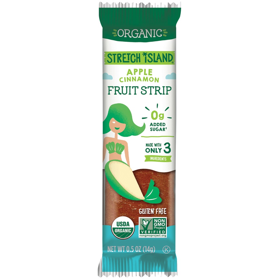 slide 1 of 1, Stretch Island Fruit Company Organic Apple Cinnamon Fruit Strip, 0.5 oz