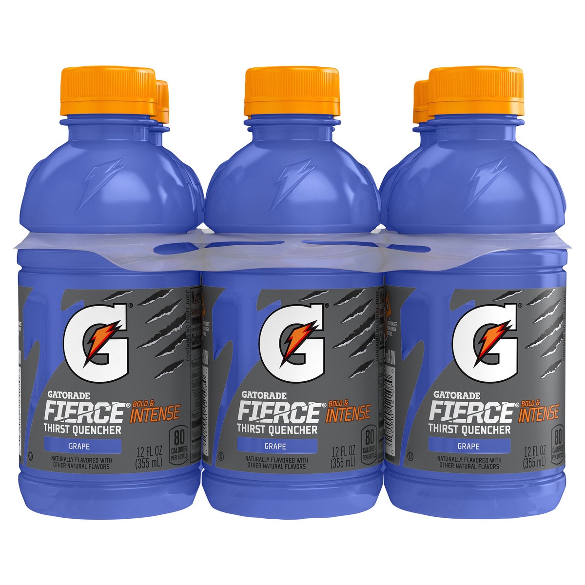 slide 1 of 3, Gatorade Fierce Thirst Quencher Grape 12 Fl Oz 6 Count, 6 ct