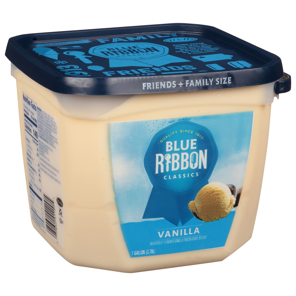 slide 2 of 10, Blue Ribbon Classics Vanilla Frozen Dairy Dessert, 128 fl oz, 128 fl oz