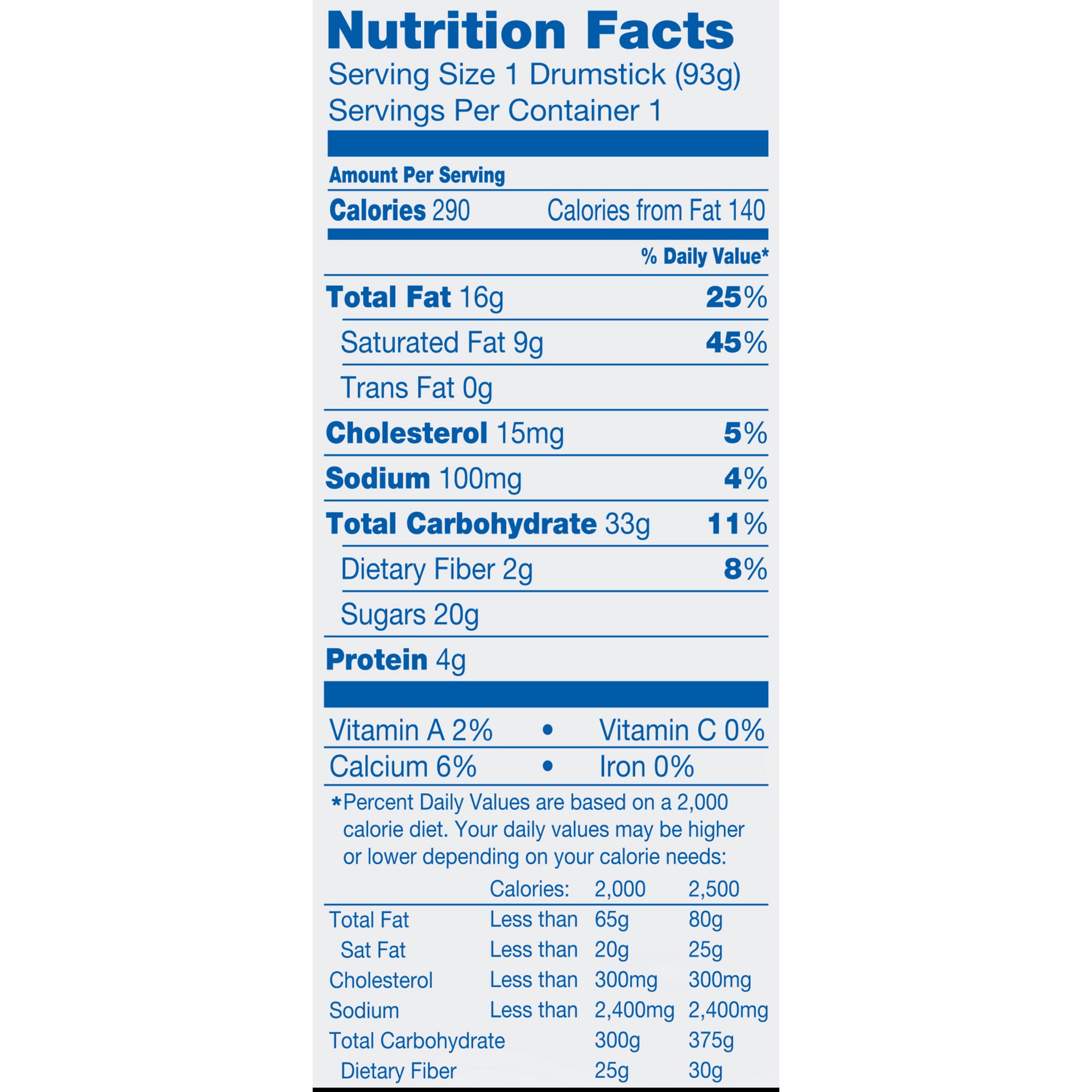 slide 2 of 5, Drumstick Vanilla Ice Cream Cone 1Ct, 4.6 fl oz