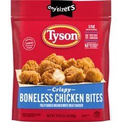 Tyson Any’tizers Frozen Crispy Boneless Chicken Bites, 24 oz