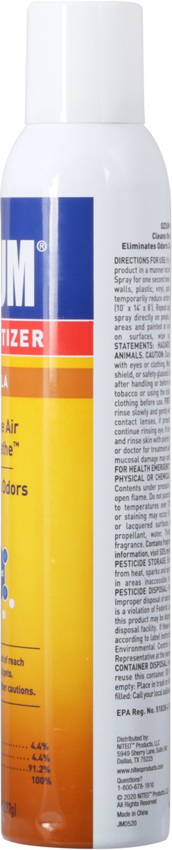 slide 7 of 9, Ozium Vanilla Air Sanitizer 8 oz, 8 oz
