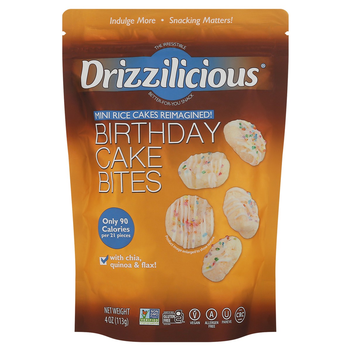 slide 2 of 4, Drizzilicious Birthday Cake Bites 4 oz, 4 oz