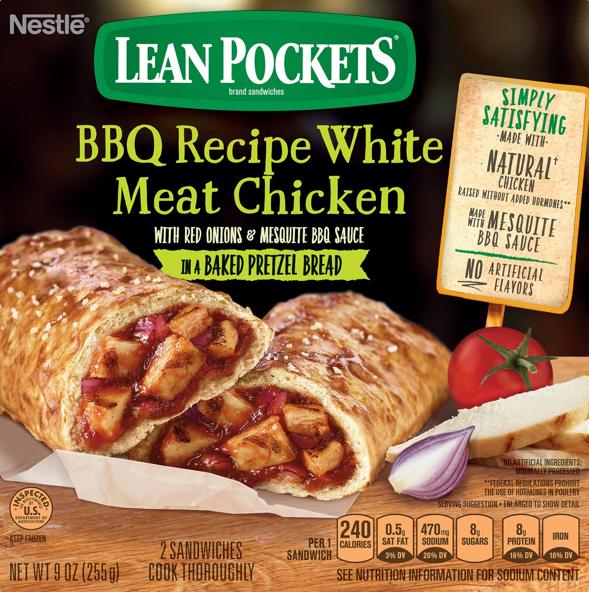 slide 9 of 10, Lean Pockets Frozen Sandwich, 9 oz