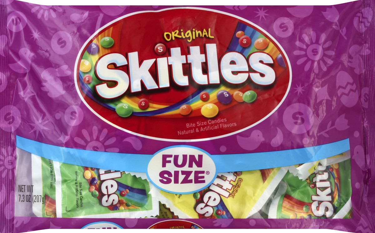 slide 4 of 6, Skittles Original Fruit Chews Easter Fun Size Candy Bag, 7.3 ounce, 7.3 oz