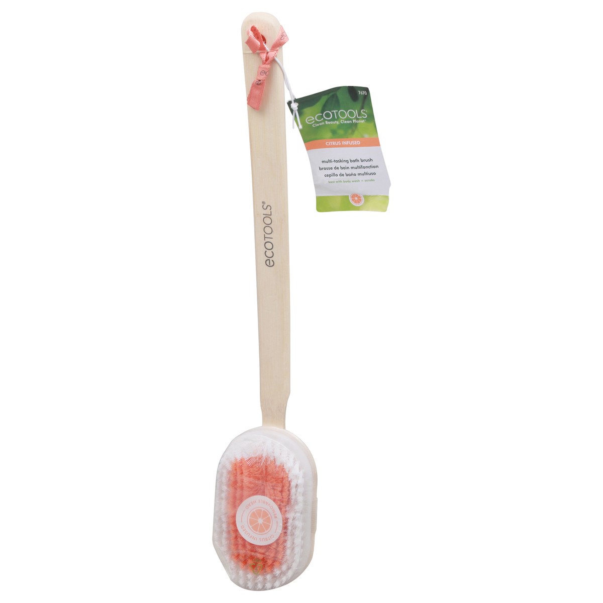 slide 7 of 9, EcoTools Citrus Infused Multi-Tasking Body Brush 1 ea, 1 ct