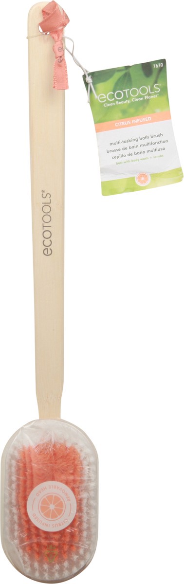 slide 3 of 9, EcoTools Citrus Infused Multi-Tasking Body Brush 1 ea, 1 ct