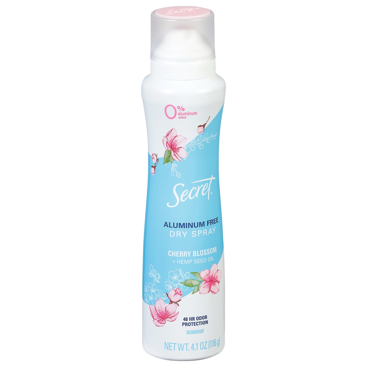slide 2 of 9, Secret Dry Spray Aluminum Free Deodorant for Women, Cherry Blossom, 4.1 oz