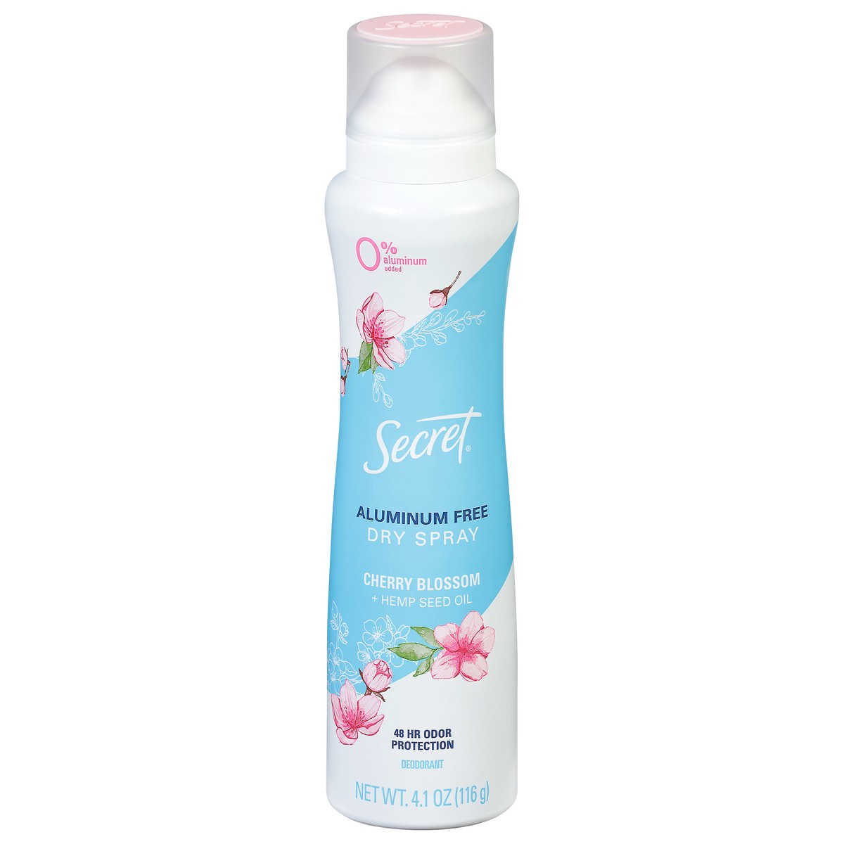 slide 1 of 9, Secret Dry Spray Aluminum Free Deodorant for Women, Cherry Blossom, 4.1 oz