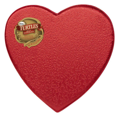 slide 1 of 1, DeMet's Valentine's Turtle Premium Satin Heart Gift Box, 11 ct; 6.5 oz