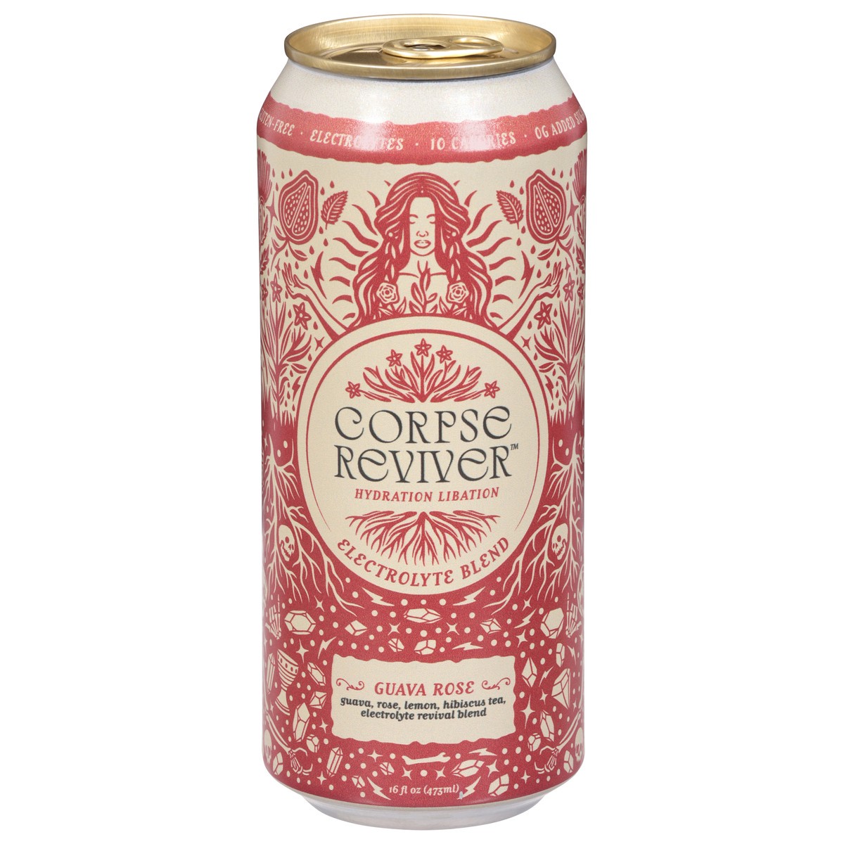 slide 2 of 4, Corpse Reviver Hydration Libation Guava Rose Electrolyte Blend 16 fl oz, 16 fl oz