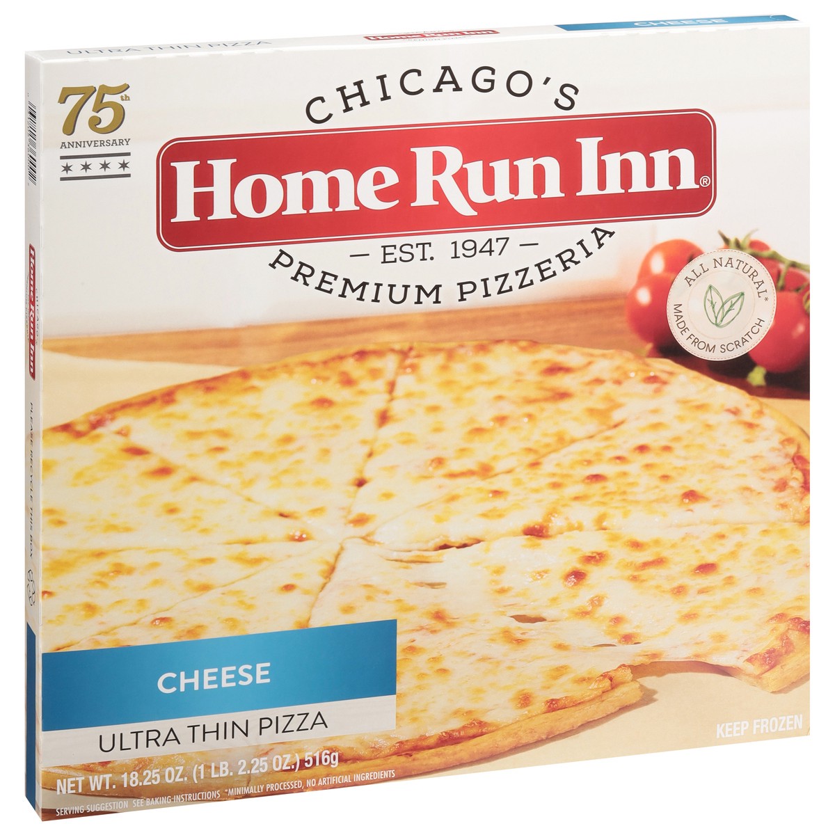 slide 2 of 9, Home Run Inn Cheese Ultra Thin Crust Pizza, 16.5 oz