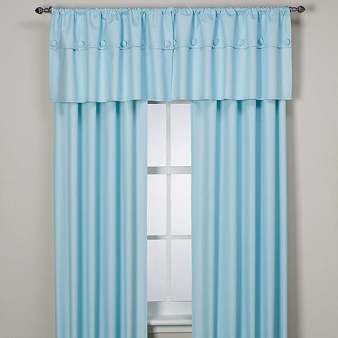 slide 1 of 1, Supreme Blackout Orlando Window Curtain Panel - Pale Blue, 84 in