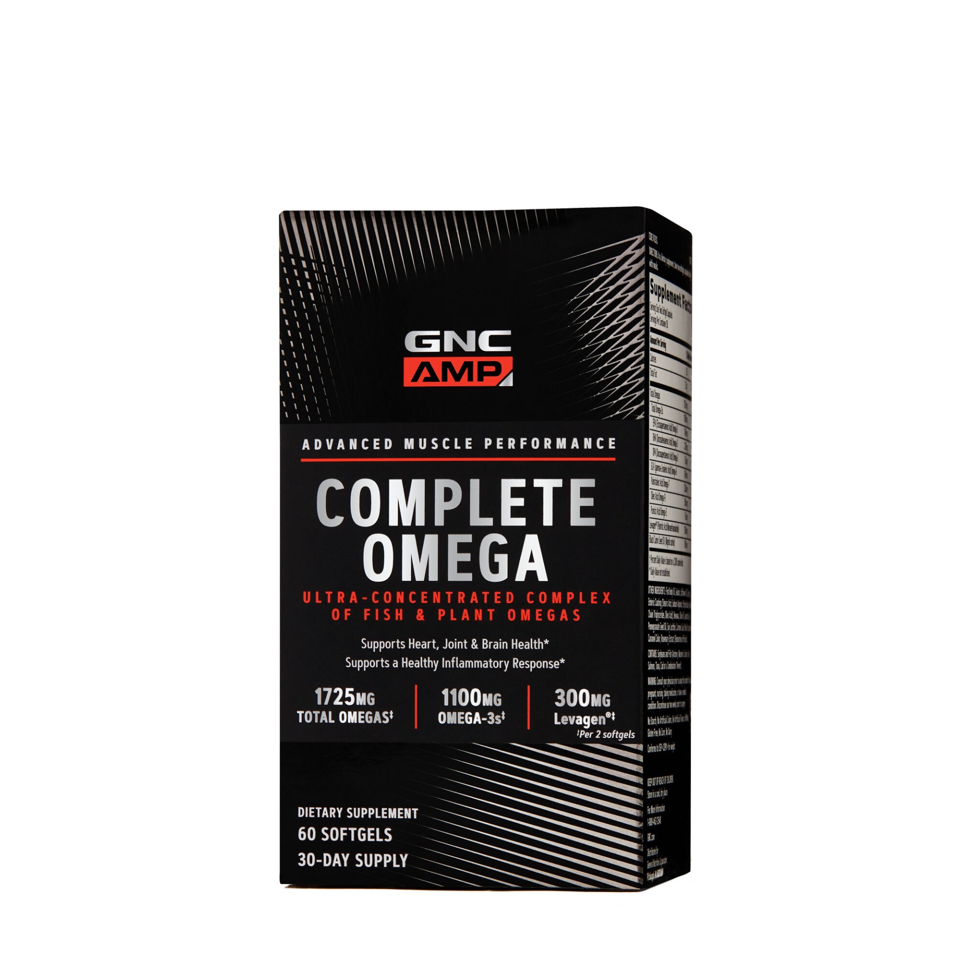 slide 1 of 1, GNC AMP Complete Omega, 60 ct