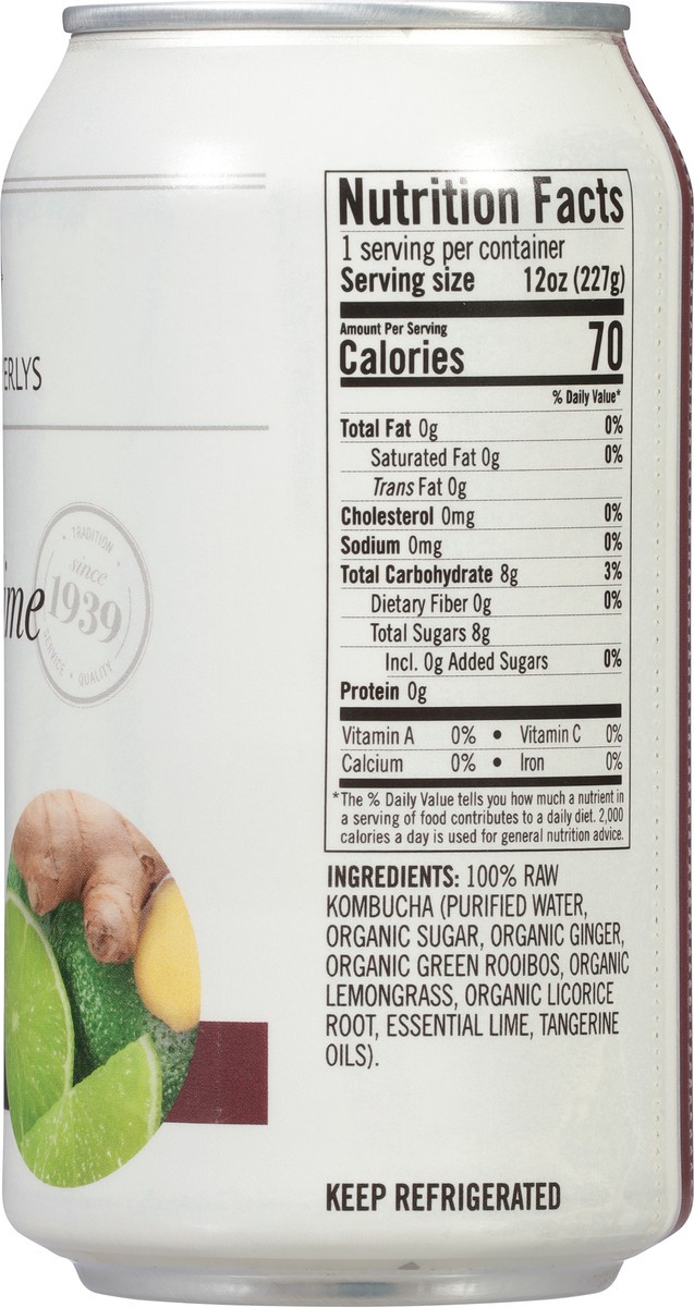 slide 9 of 14, Lunds & Byerlys Raw Ginger Lime Splash Kombucha - 12 oz, 12 oz