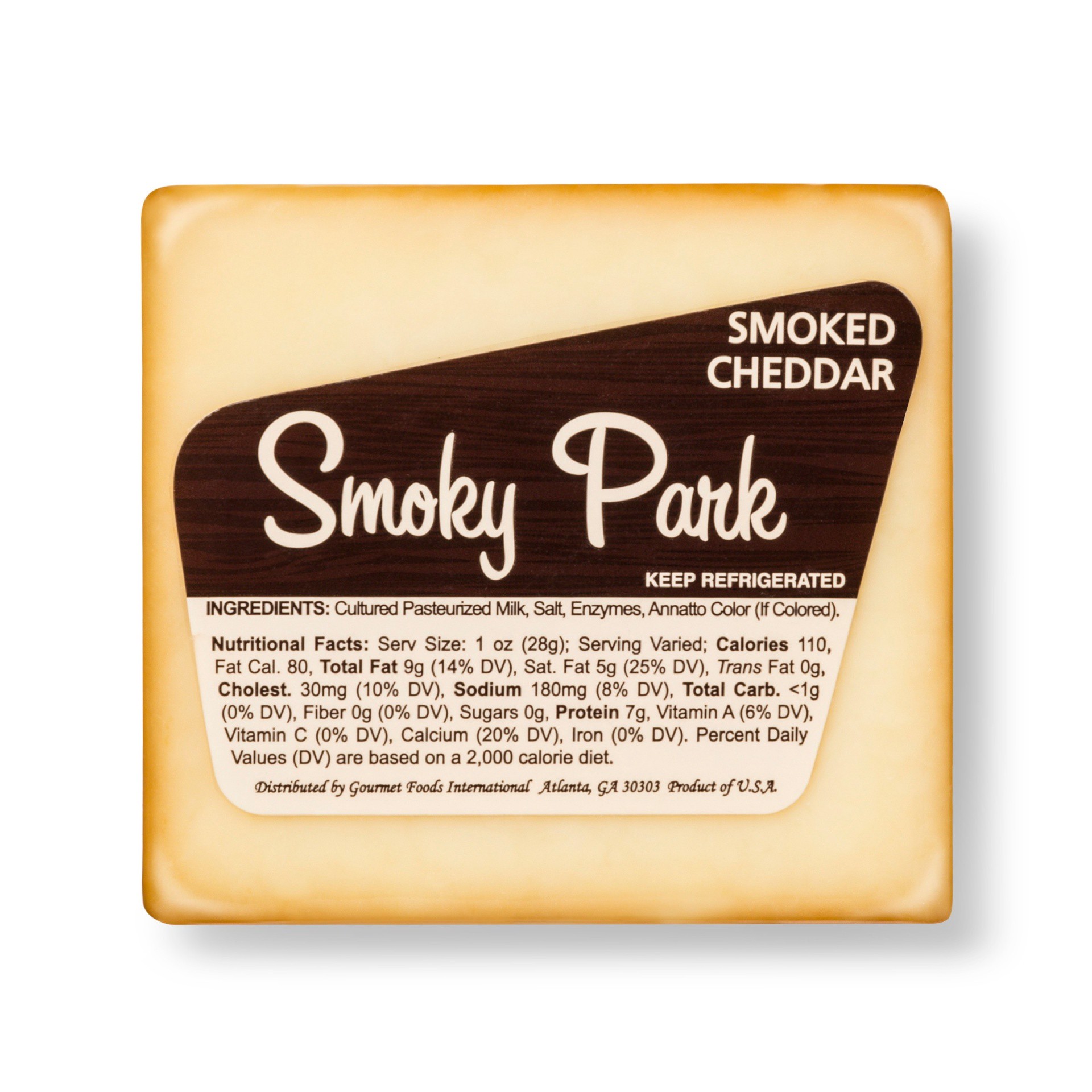 slide 1 of 1, Smoky Park Cheese Smoked Cheddar, 1 ct