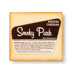 Smoky Park Smoked Cheddar Cheese 7 oz 1 ct | shipt