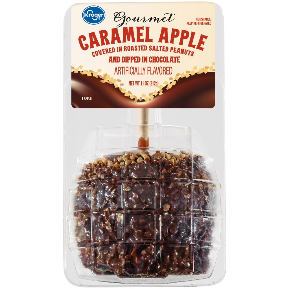slide 1 of 1, Kroger Gourmet Caramel Apple, 11 oz