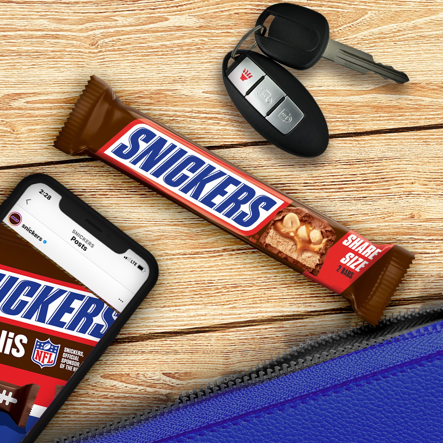 slide 3 of 8, SNICKERS Original Milk Chocolate Candy Bar, Share Size, 3.29 oz, 3.29 oz