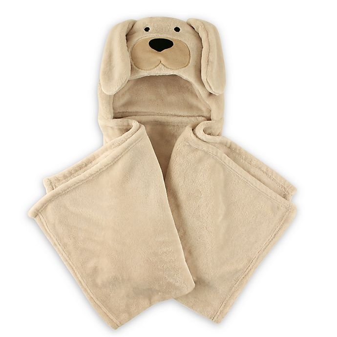 slide 1 of 1, Hudson Baby Dog Plush Hooded Blanket, 1 ct