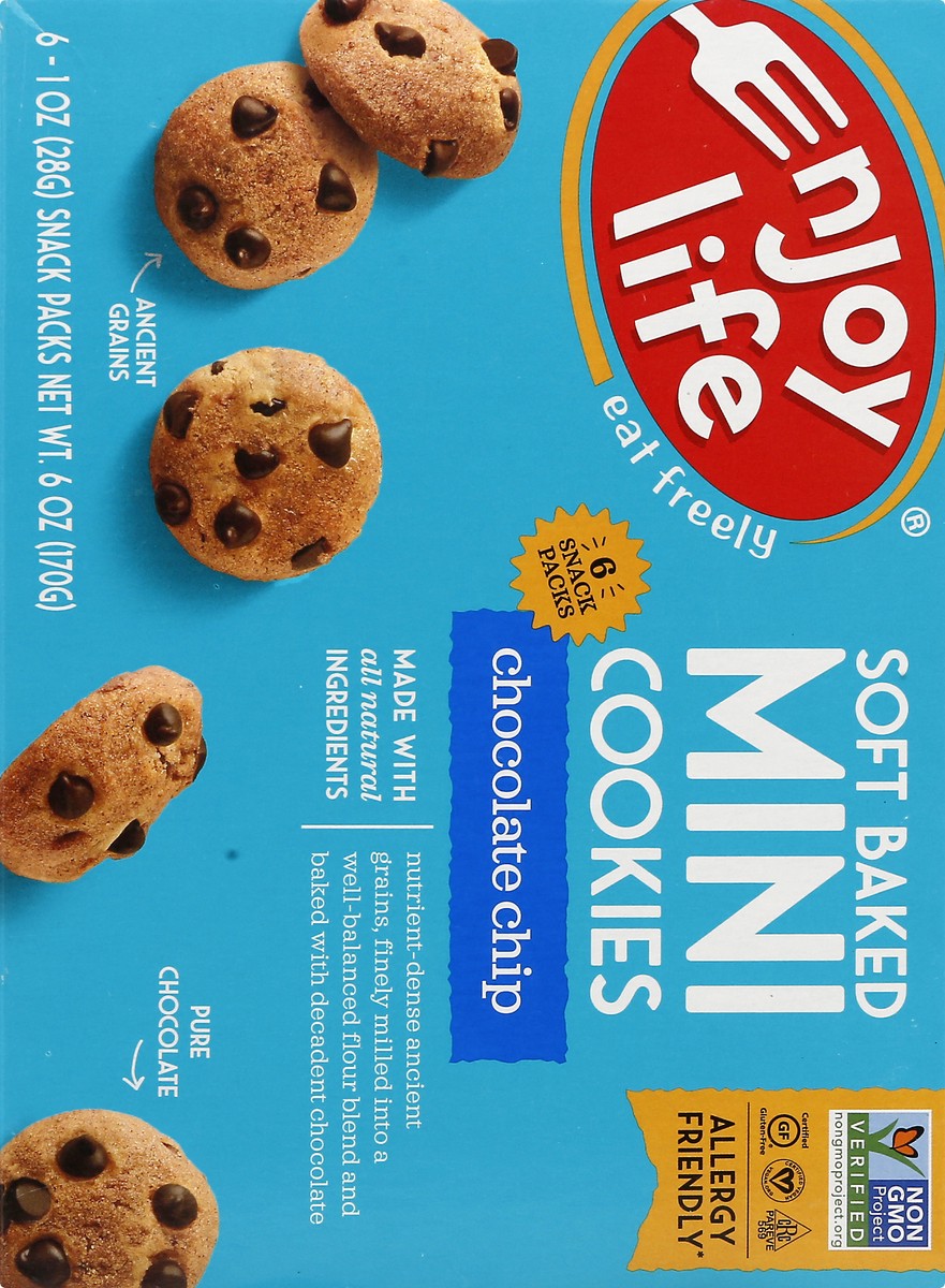 slide 8 of 10, Enjoy Life Soft Baked Chocolate Chip Mini Cookies 6 ea, 6 ct