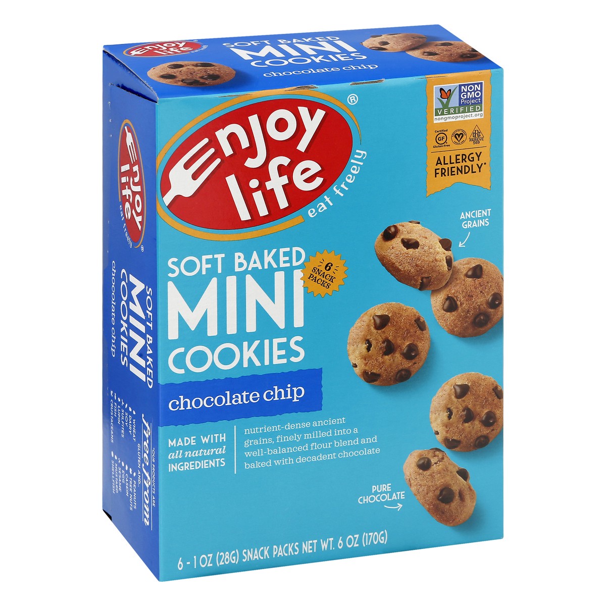 slide 9 of 10, Enjoy Life Soft Baked Chocolate Chip Mini Cookies 6 ea, 6 ct