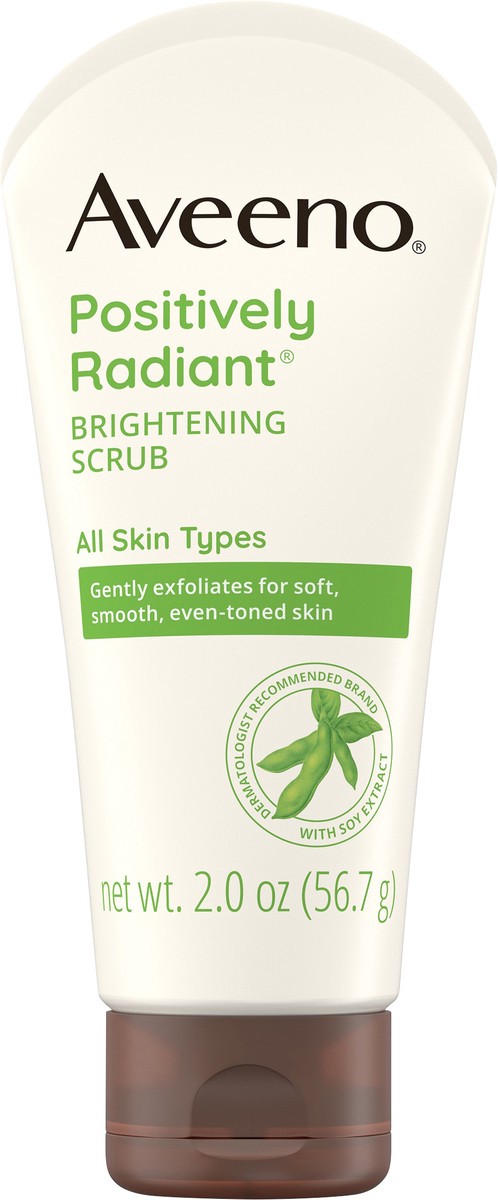 slide 3 of 7, Aveeno Positively Radiant Skin Brightening Exfoliating Face Scrub - 2oz, 2 oz