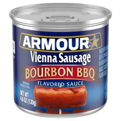Armour Burbon Barbecue Vienna Sausage, 7g Protein Per Serving, 4.6 oz Can