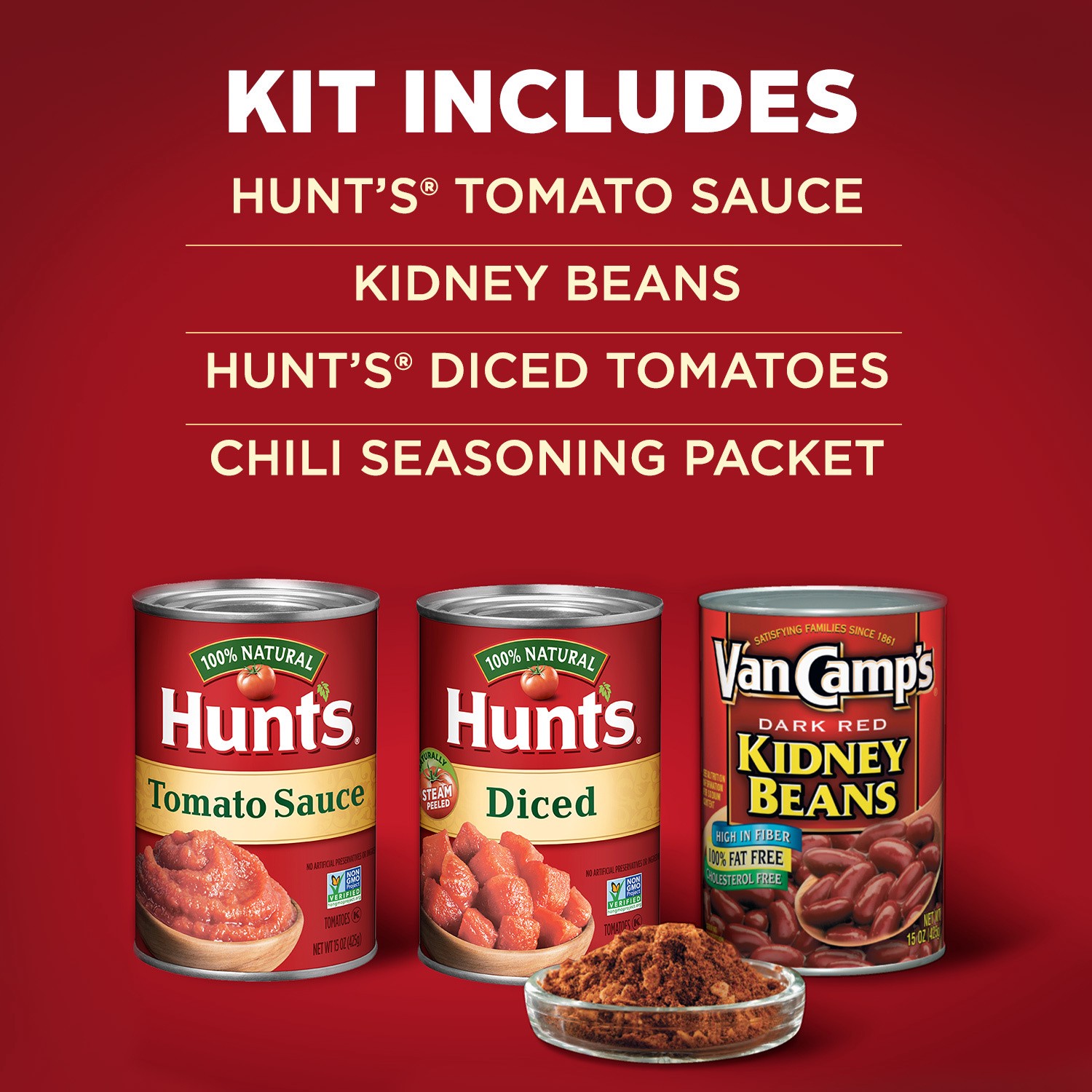 slide 4 of 5, Hunt's Premium Chili Kit 44.8 oz, 44.8 oz